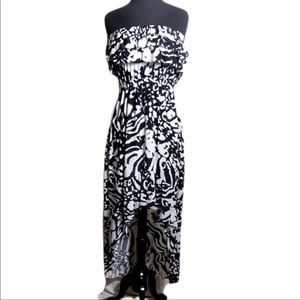 5th & Love, Black & white high low summer dress L